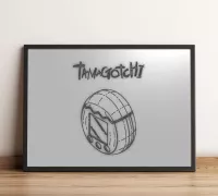 Tamagotchi Display by NoHumanzA, Download free STL model