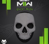 STL file Ghost mask COD STL file 👻・Template to download and 3D