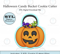STL file Halloween Stitch - Candy Container 🎃・3D printing idea