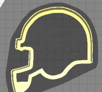 STL file Kansas City Chiefs Helmet - NFL - Cookie Cutter - Fondant -  Polymer Clay・3D printer model to download・Cults