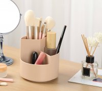 STL file Cosmetic Make-up Brush Storage Box Multifunction Large-Capacity  Table Organize 📦・Model to download and 3D print・Cults