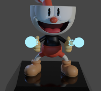 STL file Cuphead FNF INDIE CROSS ❌・3D print object to download・Cults