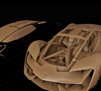 Lamborghini Terzo Millennio 2017 3D model - Download Vehicles on