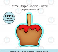 Apple core cookie cutter, bitten apple cookies, Fondant Cutter, Clay  Cutter