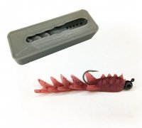 STL file ROACH MOLD LURE BAIT FISHING 60 MM - 8 CAVITY- soft fishing bait  🎣・3D printable design to download・Cults