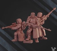 STL file Sniper crew 🔫・3D printable model to download・Cults