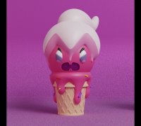 STL file Pokemon - Sprigatito Ice Cream 🐉・3D printable model to