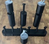Miniature Painting Holder - Adjustable from 20mm-60mm 3D model 3D printable
