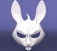3D file Neon White Mask・3D printing model to download・Cults