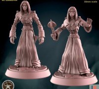 STL file Female Fantasy Mage Miniature ♀️・3D printer design to  download・Cults