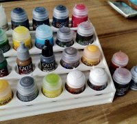 3D Printable Rotating Paint Rack by Fedor