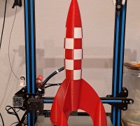 3D printer Tintin Rocket • made with alphawise U20・Cults