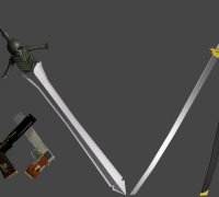 STL file Sword Dante Rebellion DMC 5 Devil May Cry 🗡️・3D