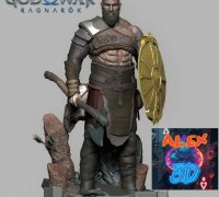 STL file Odin - God Of War Ragnarok FanArt 👦・3D printable model to  download・Cults