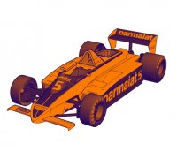 Brabham BT48 Blueprint - Download free blueprint for 3D modeling