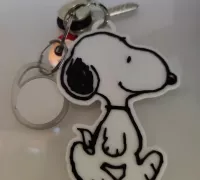 Snoopy keychain 3D model 3D printable