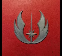 SW Jedi Order Logo Plastic Auto Emblem silver3 X 3 EF-EMB-P-00074