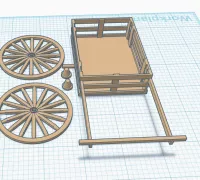 Free 3D file Working mini Handcart・Model to download and 3D print