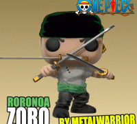 STL file One piece-Roronoa Zoro 💬・3D printable design to