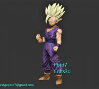 Gohan Ssj2 - Dragon Ball Z - Androides Saga 3D Print Model in