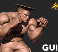 Free STL file Guile Street Fighter Bust 👤・3D print design to