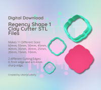 STL file GEO POLYMER CLAY CUTTER SET・3D printer model to download・Cults