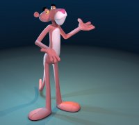 Pink Panther Free 3D Print Model in Animals 3DExport