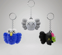 KAWS 3D Keychain Iconic Charm Featuring Bear Inspired Design 