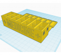 STL file medicine box for storage 💊・3D printable design to download・Cults