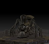 INSPIRED IN THE GAME CHOO CHOO CHARLES THE SPIDER TRAIN 3D Print Model in  Monsters & Creatures 3DExport