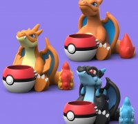 STL file Pokemon - Mega Charizard X Figure 🐉・3D printable model to  download・Cults