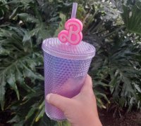 STL file Starbucks Straw Topper - Stitch ☕・3D printable model to
