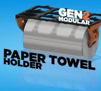 Papertowel Holder by rkrail, Download free STL model