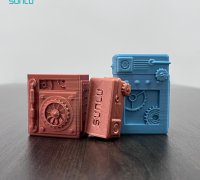 STL file Steampunk clock, piggy bank and glass for pens 🕰️・3D printable  model to download・Cults