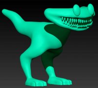 OBJ file Cyan BLUE ROBLOX: Rainbow Friends 3d model 🌈・3D printer