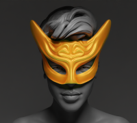 STL file Cosplay Party Mask - Face Mask 3D print model 🥳・3D printing  template to download・Cults