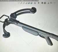 Mini crossbow gun (print-in-place) and (fully printable) by Ian, Download  free STL model