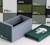 3D file Ammo boxes .50cal + 5,56mm NATO - 1/35 1/72 🪖・3D printer