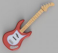 support mural guitare 3D Models to Print - yeggi