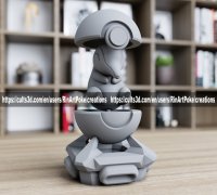 3D file Pokeball Voxel・3D printer design to download・Cults