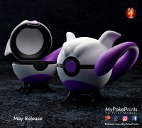Free STL file POKEMON QUEST Mewtwo 🐉・Template to download and 3D  print・Cults