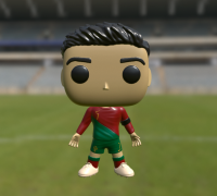 Figura Cristiano Ronaldo Portugal Estilo Funko