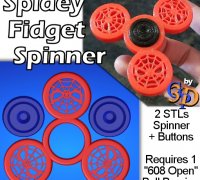 Original Fidget Spinner by Dan Stevens, Download free STL model