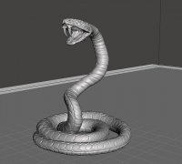Free STL file snake 3d model 🐍・3D printable model to download・Cults