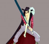 (One Piece) Yoru, Dracule Mihawk's Sword - Download Free 3D