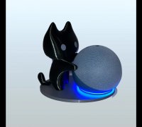 Cat Stand for  Echo Dot 4th & 5th Gen Alexa Mount Holder 