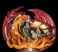 STL file FAN ART - Fairy Tail - Natsu Dragneel Dragon Form