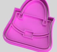 STL file COOKIE CUTTER CUTTER COOKIE CUTTER PURSE PURSE BAG HANDBAG PURSE  PURSE 🍪・3D print model to download・Cults