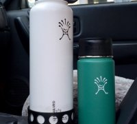 High Temperature Cup Holder Adapter-black 3D Printed Works With 32oz, 40oz  Hydroflasks, Other Large Water Bottles 