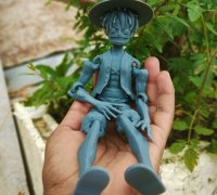 3D file Monkey D Luffy One Piece + Akuma no mi Gomu Gomu Key Ring 🐒・3D  printable design to download・Cults